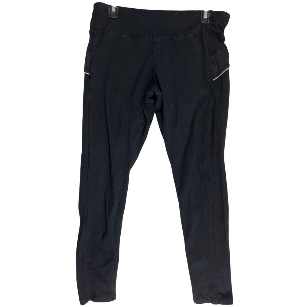 Everlast Pants Womens Size L Black Athleisure Running Gym Workout Active PILLING
